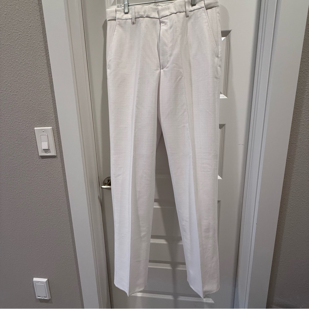Men's White Dress Pants
